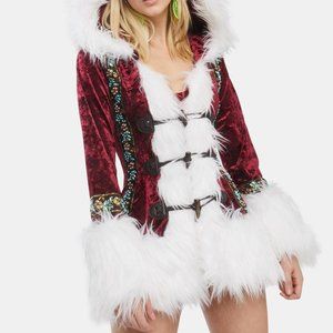 J Valentine Fur Trimmed Hooded Jacket